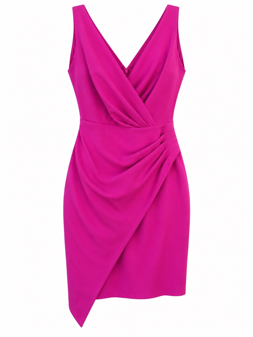GUESS Fuchsia Pink Wrap-Style Cocktail Dress – Size 12